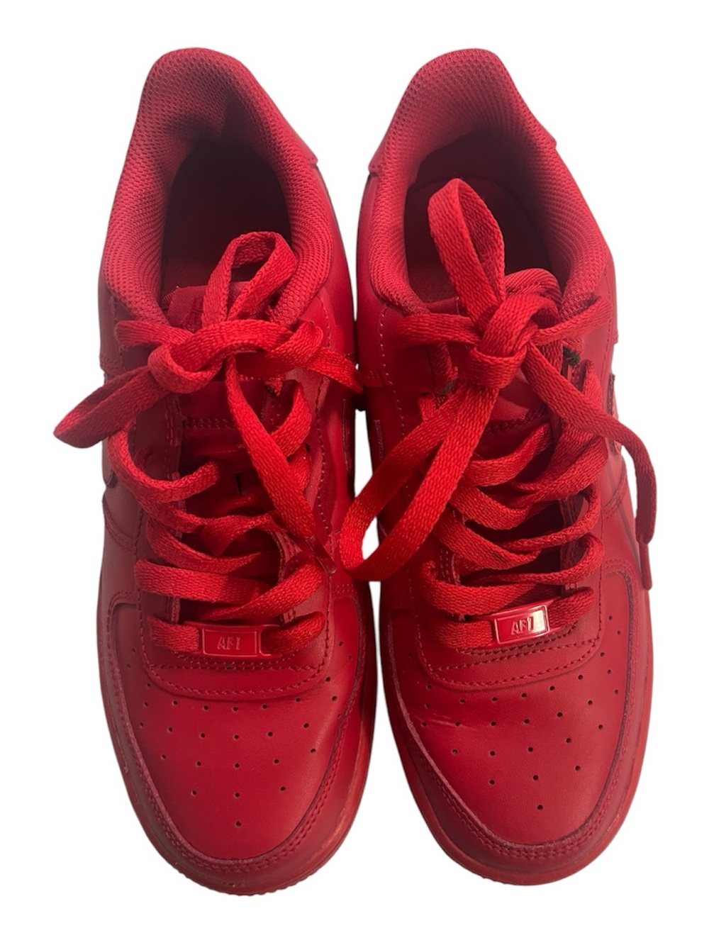 Nike Boys Youth 6.5Y Red Lace-Up Nike Air Sneakers